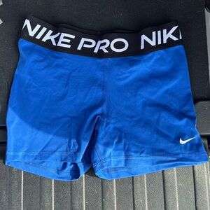 Nike Pro Women's Blue Shorts
